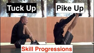 Skill Progressions for Tuck Kickouts & Pike Ups