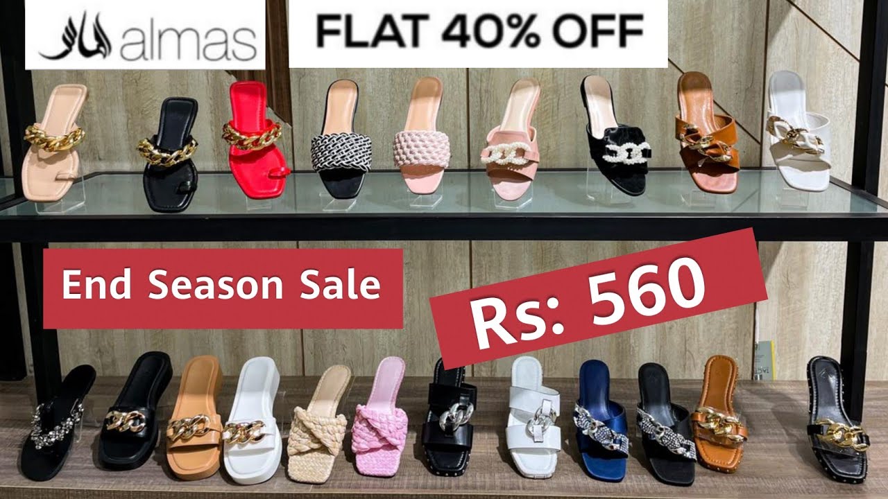 Almas Shoes Flat 40% Off Sale On Entire Stock 😱 