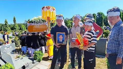 Tang lễ ông (tạ cao trí) gia đình tiếc thương đưa tiễn tại hoa viên BD.