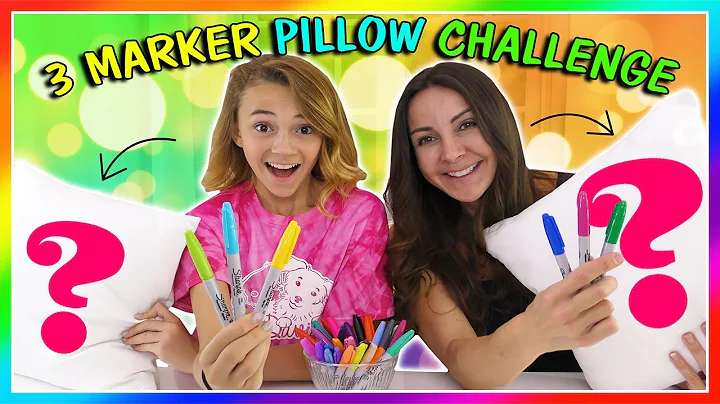 3 MARKER PILLOW CHALLENGE | We Are The Davises