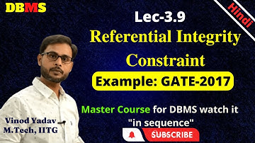 L3.9 | GATE-2017 Referential Integrity Constraint: Deletion | Foreign key constraint