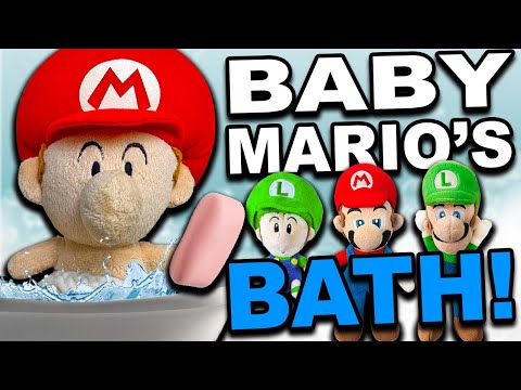 Baby Mario's Bath Time! - InsaneMarioBros
