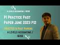P1 Practice June 2023 P21 O Levels 7707 and IGCSE 0452 Accounting