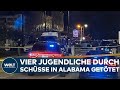 BLUTBAD BEI TEENIE GEBURTSTAG Tote Nach Schüssen Im US Bundesstaat Alabama