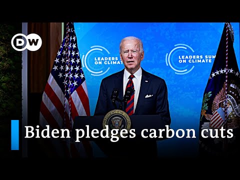 Joe Biden pledges to cut US emissions by 50% until 2030 at World Earth Day - DW News.