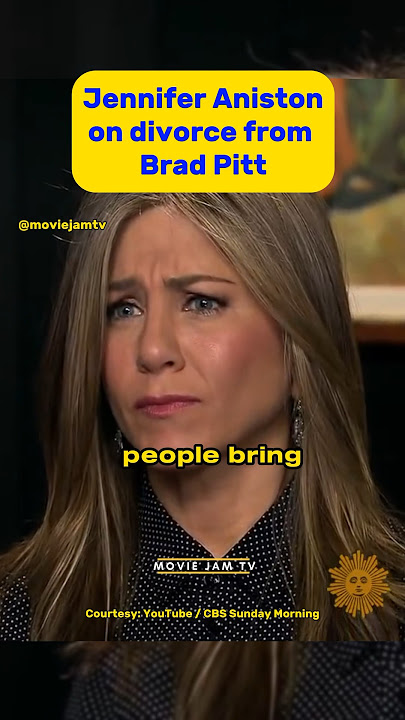 Jennifer Aniston on DIVORCE from Brad Pitt 🤯 #shorts