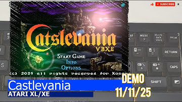Atari XL/XE VBXE -=Castlevania=- demo 11/11/2025