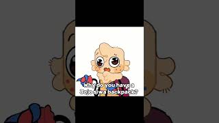 Why do you have a jojo siwa backpack/ft:Comedycraft and lighthug #ship#dandysworld#fyp