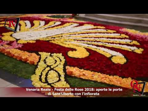 Venaria Reale - Festa delle Rose 2018: aperte le porte di Sant'Uberto con l'infiorata
