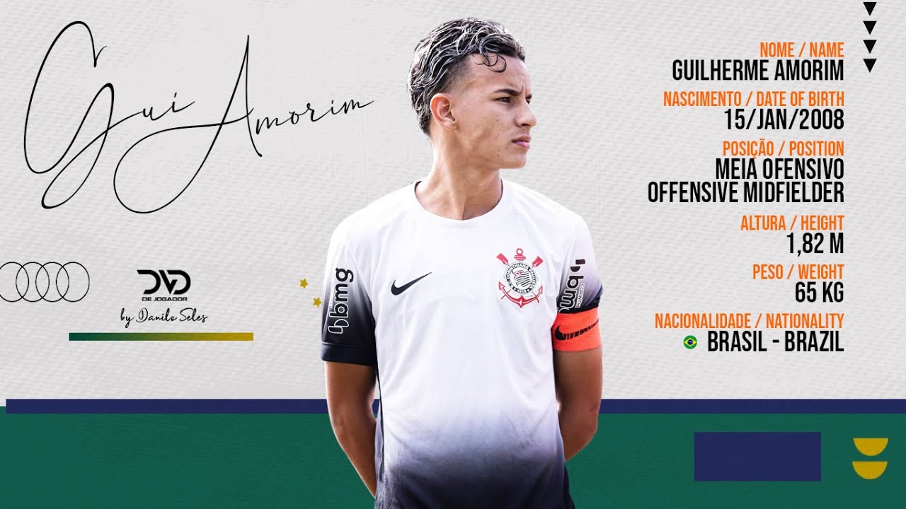 GUI AMORIM - MEIA OFENSIVO - CORINTHIANS (SP) - 2025 | DVD DE JOGADOR OFICIAL