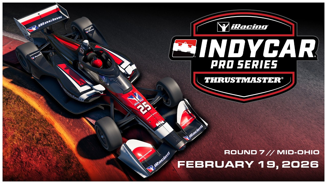 🔴 LIVE: 2026 INDYCAR Thrustmaster iRacing Pro Series | Round 7 at Mid-Ohio Sports Car Course