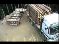 Awesome driving skills from truck driver