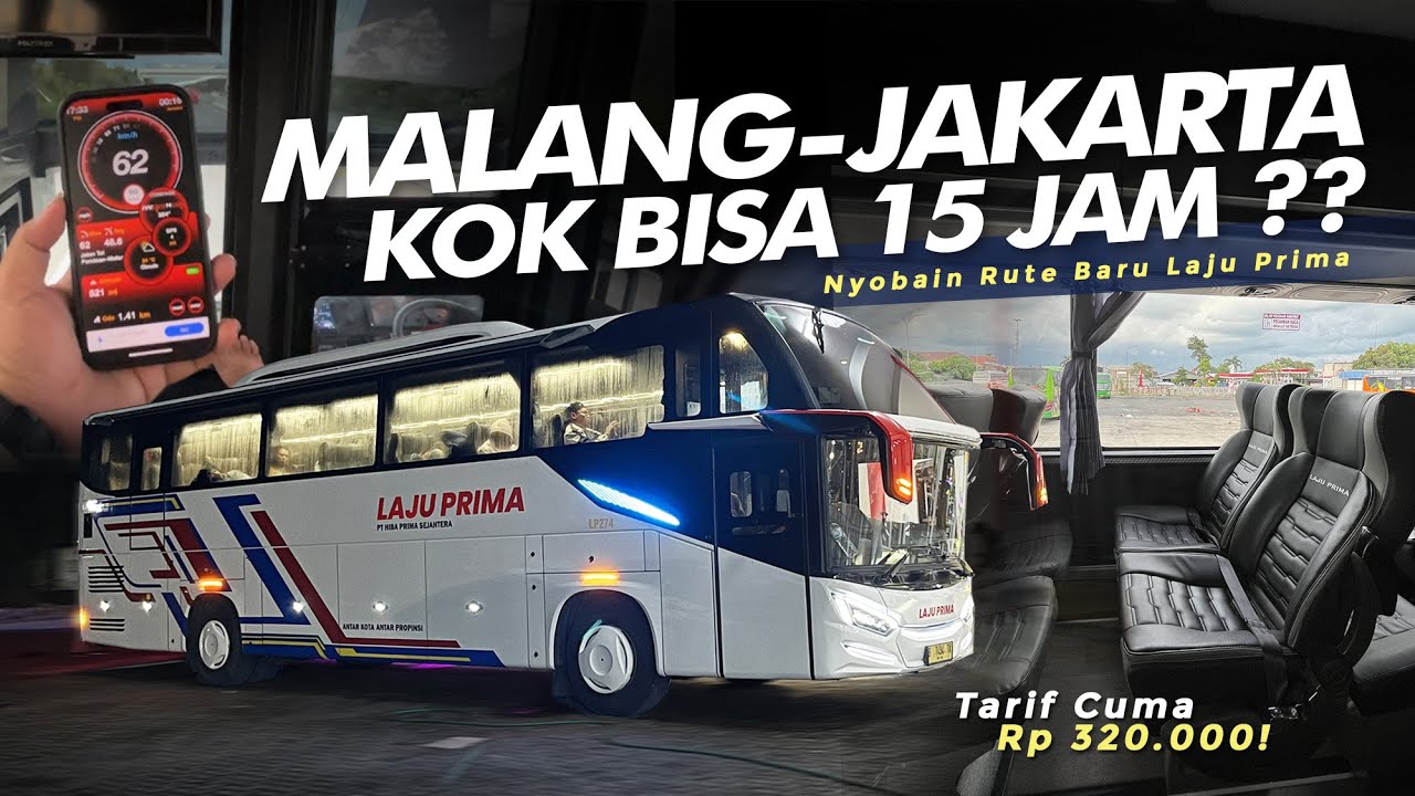HARUS SABAR... PEMAIN BARU TAPI KOK BEGINI ⁉️ - Nyobain Rute Baru LAJU PRIMA Malang-Jakarta #Lifka