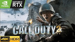 [Part 2/10] Call of Duty 2 Remastered Reshade Gameplay Walkthrough No Commentary (4K HDR 60fps RTX)