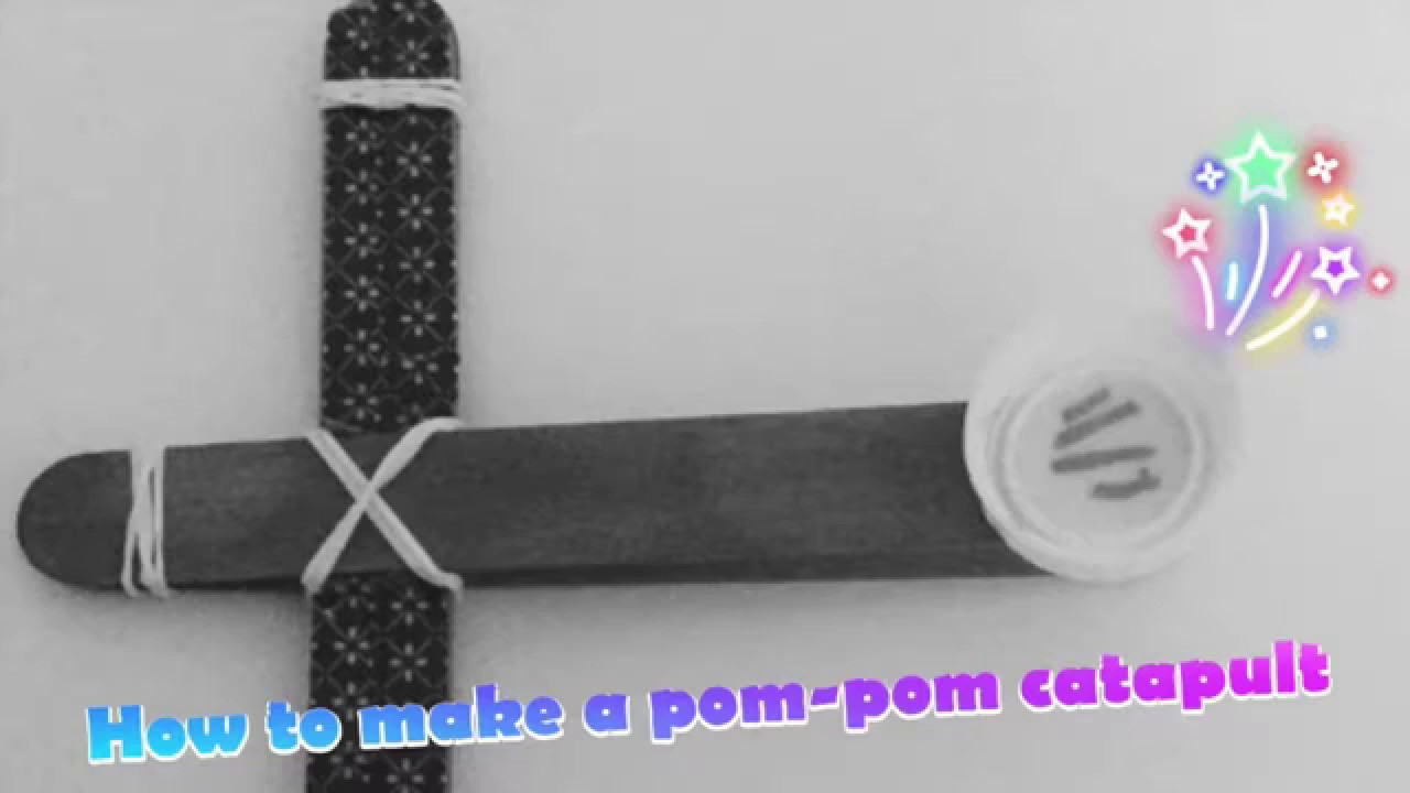 How To Make A Pom-Pom Catapult Easy - YouTube