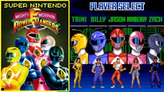 Mighty Morphin Power Rangers  SNES Longplay [4K, 60fps]