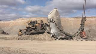 Becket Dump Ropes Change out on Dragline