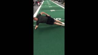 Plate Side Plank Hip Dip