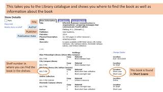 Finding books using Summon