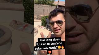 How long does it take to sun fade sun bleach pokemon cards? #pokemonchannel #pokemongame  #pokemon