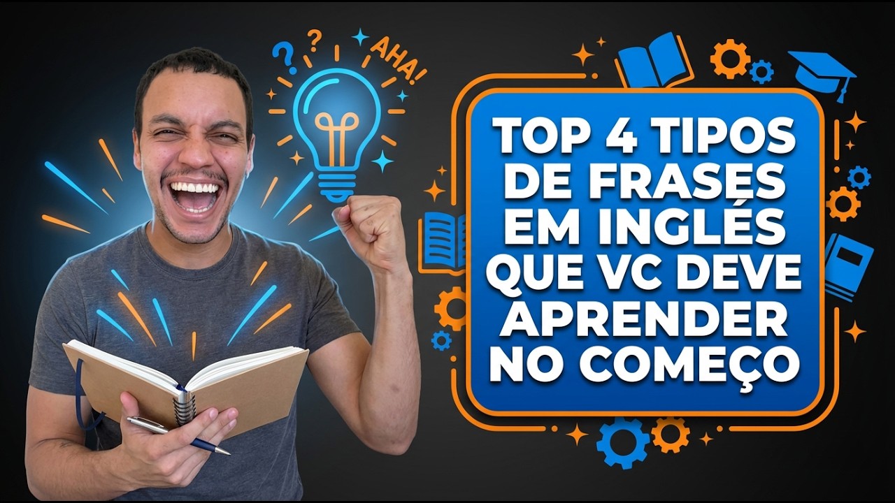 6 Meses de Inglês em APENAS 10 Minutos: Meu TOP 16 Frases MAIS IMPORTANTES do Idioma