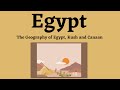 Geography of Ancient Egypt, Kush, and Canaan