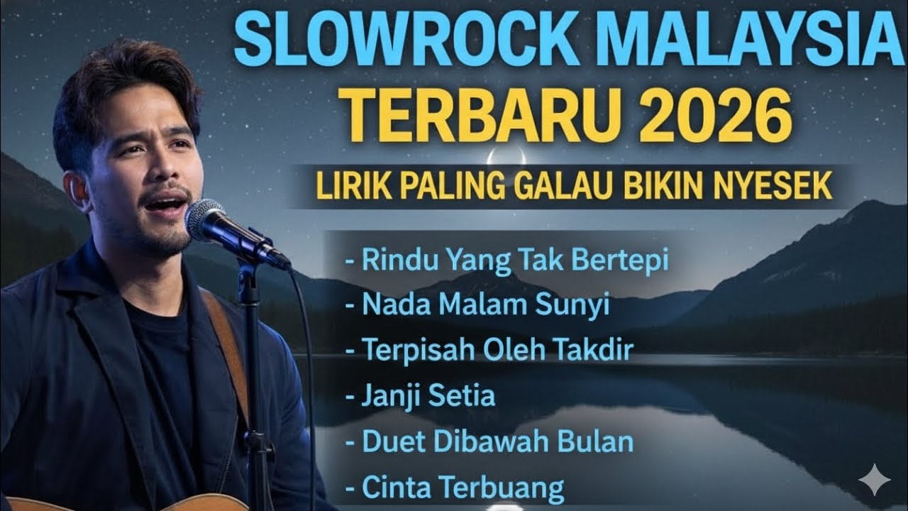 Slow Rock Malaysia Terbaru 2026 | Lagu Galau Paling Nyentuh Hati & Bikin Nyeseek