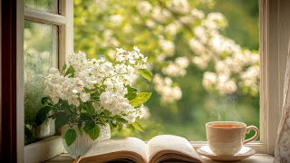 Calm Morning Piano Vibes ☀️ Warm Coffee, Quiet Reading & Relaxing Ambience | 4K