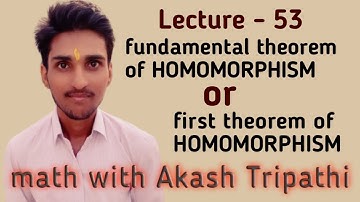 FUNDAMENTAL THEOREM OF HOMOMORPHISM | FIRST THEOREM OF HOMOMORPHISM/ISOMORPHISM