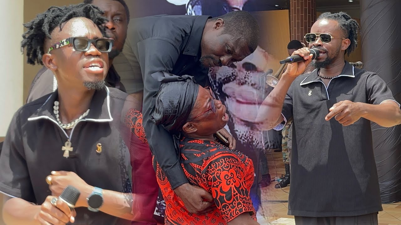 Nkyinkyim Band Heartwarming Super Performance At Dada KD One Week Observation Family In Tears