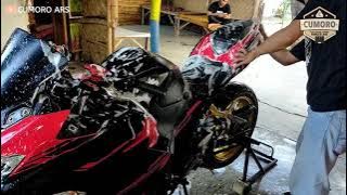 CUCI MOTOR KAWASAKI NINJA 250cc || KAWASAKI NINJA 250cc motorcycle wash