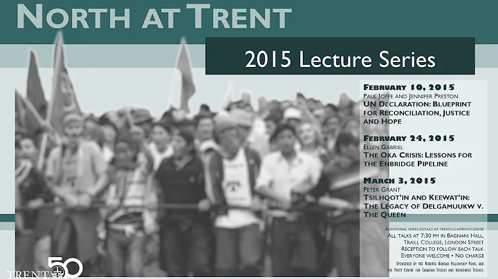 North at Trent 2015 Lecture Series with Paul Joffe...