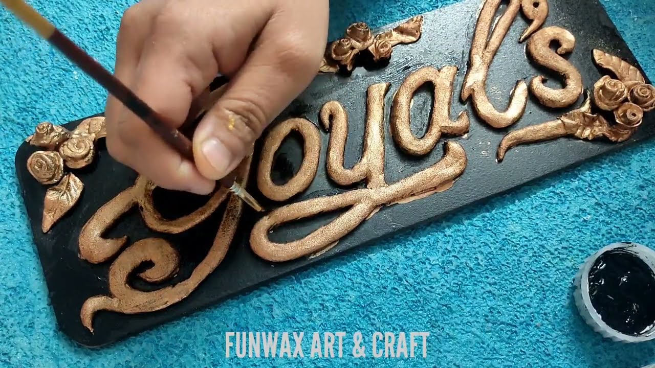 DIY Customized Name Plate Using Clay How To Make Beautiful Name Plate Maxresdefault