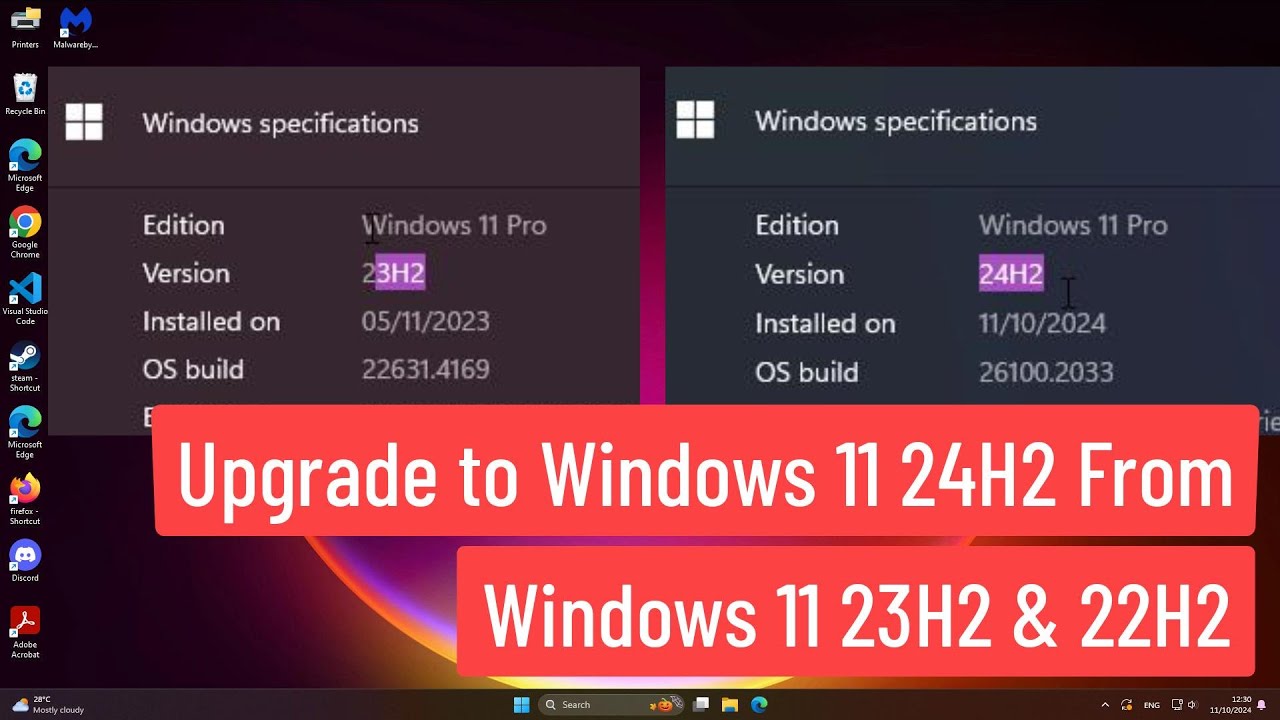 Upgrade to Windows 11 24H2 from Windows 11 23H2 & 22H2 - YouTube