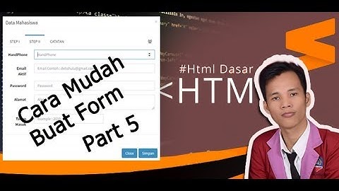 #Ngoding Cara Membuat Form Menggunakan Tag HTML dan Button Part 5