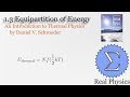 1.3 Equipartition of Energy (Thermal Physics) (Schroeder)