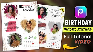 PICSART- Birthday Photo Editing Full Tutorial Video In PicsArt | PicsArt Photo Frame | Ritesh Editor screenshot 5