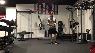 Split stance 1 arm cable press