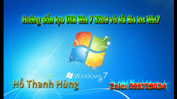 Hướng dẫn tạo usb Win 7 32bit và tải file ios win7