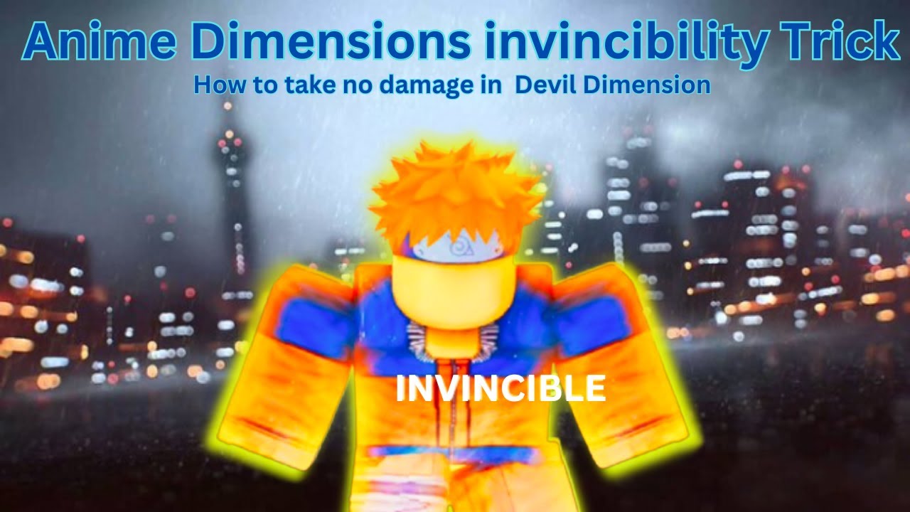 Anime Dimensions invincibility trick (how to take 0 damage in bridge ...