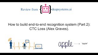 How to build end-to-end recognition system (Part 2): CTC Loss [RU]