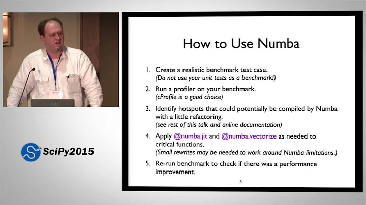 Accelerating Python with the Numba JIT Compiler | SciPy 2015 | Stanley Seibert