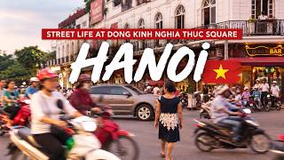 Hanoi Street Life | Traffic at Dong Kinh Nghia Thuc Square #Hanoi #Vietnam #hanoioldquarter