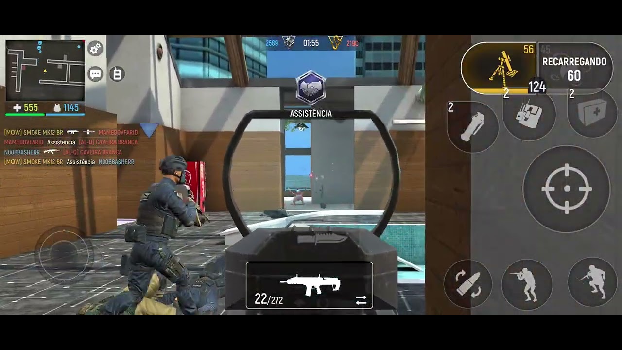 💨 Smoke MK12 vs ☠️ Caveira Branca #ModernOps #X1Insano