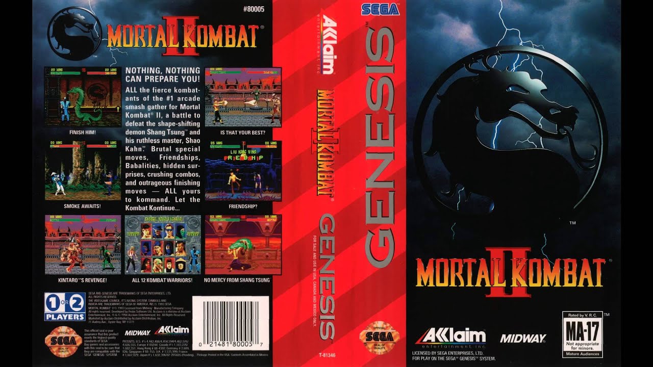 Play Mortal Kombat II for SEGA Genesis Online ~ OldGames.sk