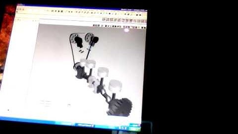 3d Maya Pistons animation