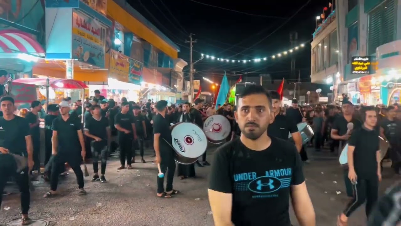 مواكب المشخاب يوم 2 محرم 2023 (تصوير ليلا)