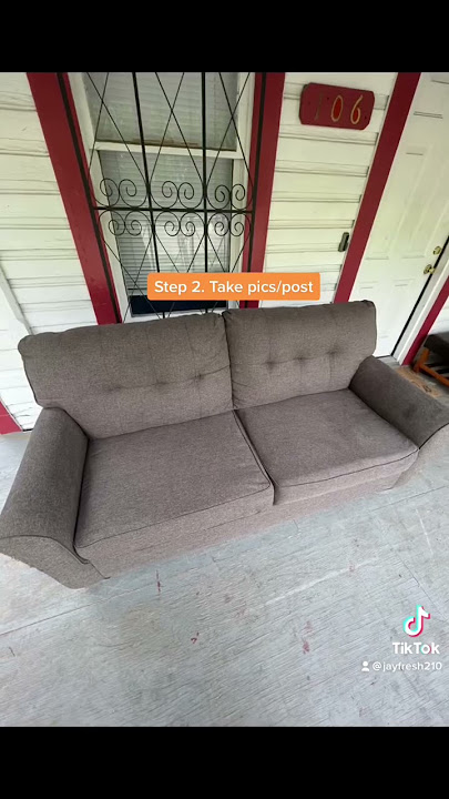 Furniture flip pt.47 Free sofa from OfferUp! #free #furnitureflip #offerup #value #satx #refurbish