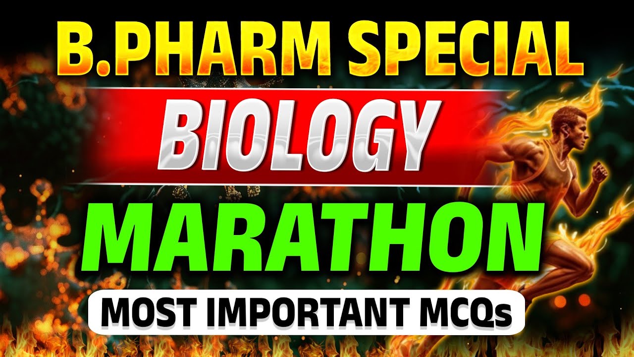 Biology | WPA144 | B.Pharm Special Marathon class | Important MCQs | OJEE | NEET | OUAT #bpharma