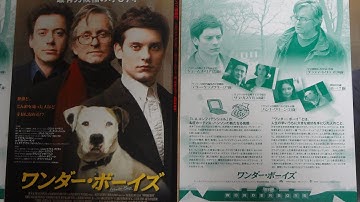 ワンダー・ボーイズ (2000) 映画チラシ マイケル・ダグラス トビー・マグワイア ロバート・ダウニー・Jr